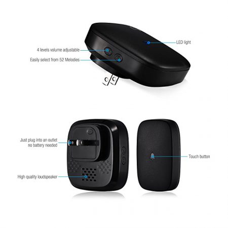 Housmile Warehouse Hospital Battery Powered Wireless Doorbell